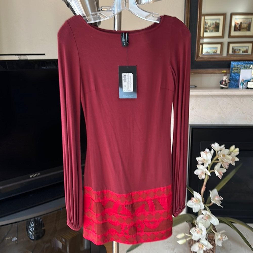 Guess by Marciano XS, Beautiful Red Mini Long Sleeve
